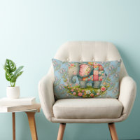 Patchwork Elephant Floral Meadow Charm