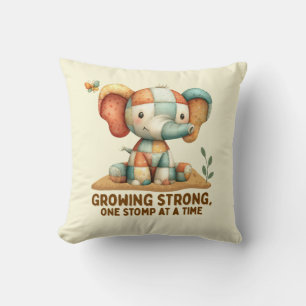Patchwork Elephant “Growing Strong Cushion