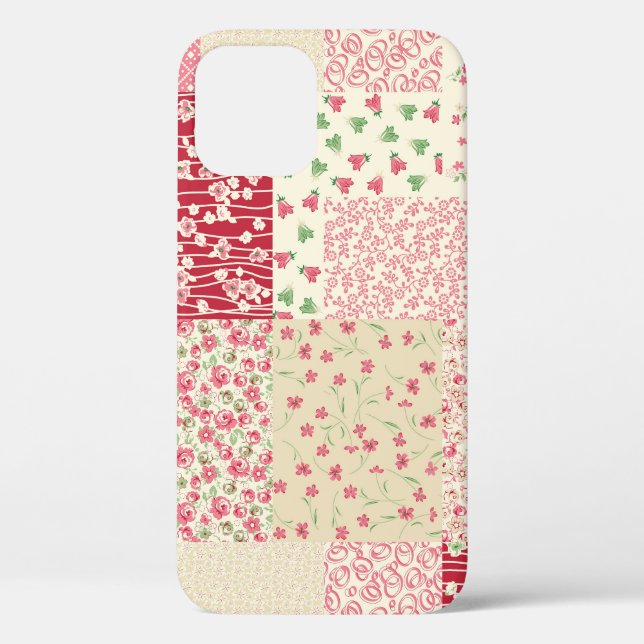 Patchwork Floral: Hand Drawn Ornaments. Case-Mate iPhone Case (Back)