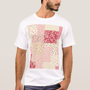 Patchwork Floral: Hand Drawn Ornaments. T-Shirt