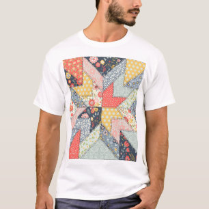 Patchwork Floral: Vintage Ornament T-Shirt
