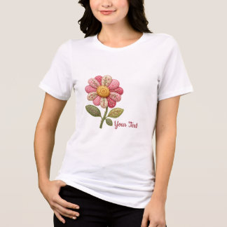 Patchwork Flower in Country Style Tri-Blend Shirt