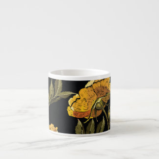 Patchwork Gentle: Hand Drawing Design Espresso Cup