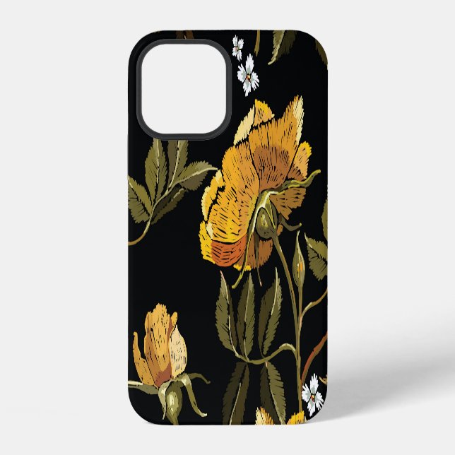 Patchwork Gentle: Hand Drawing Design iPhone Case (Back)