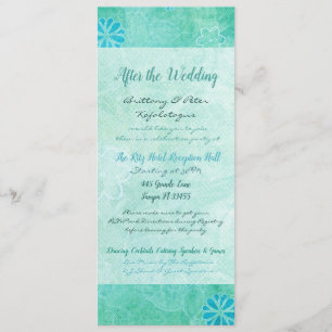 Patchwork Graffiti Wedding Program Invite
