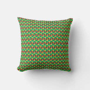 Patchwork Guyana Flag Pattern  Cushion