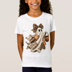 Patchwork Halloween Ghost T-Shirt