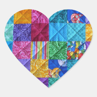 "Patchwork Heart" Stickers