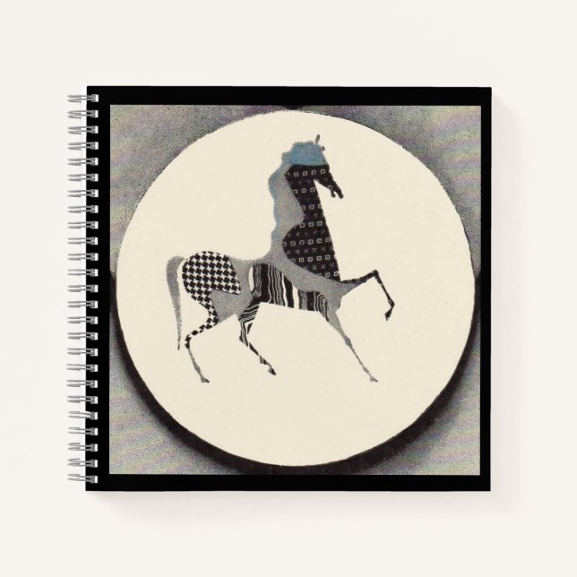  patchwork horse print notebook (Front)