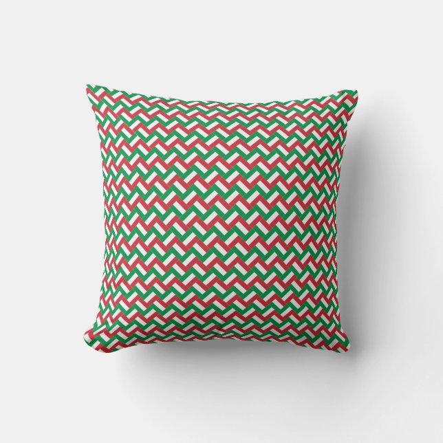 Patchwork Italy Flag Pattern  Cushion (Front)