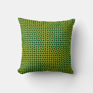 Patchwork Jamaica Flag Pattern  Cushion