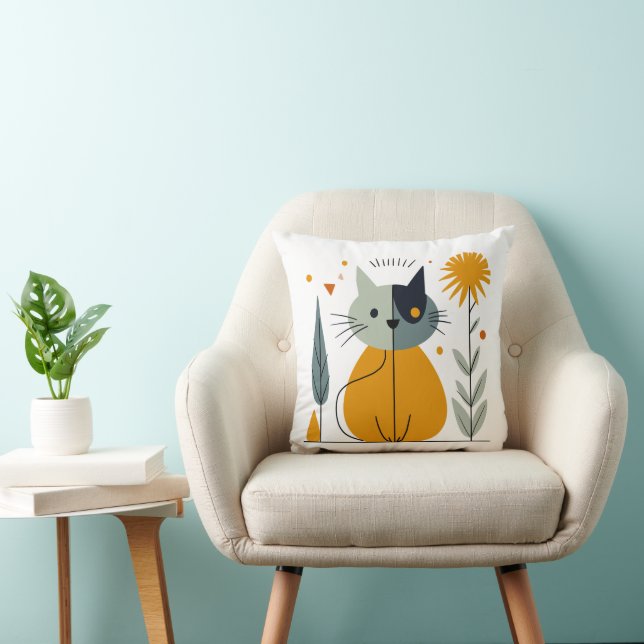 Patchwork Kitty  Cushion (Chair)