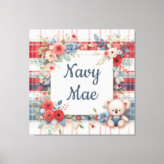 Patchwork Koala Coordinating Canas Print