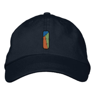 Patchwork Letter I Embroidered Hat