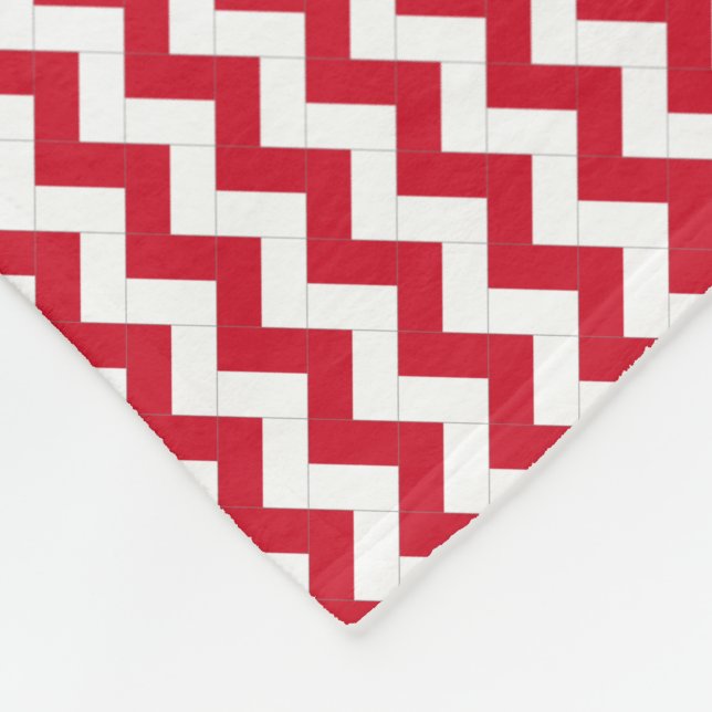 Patchwork Monaco Flag Pattern  Fleece Blanket (Corner)