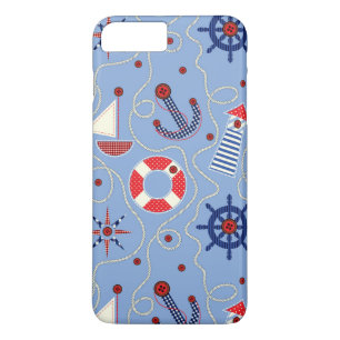 Patchwork Nautical Design Case-Mate iPhone Case