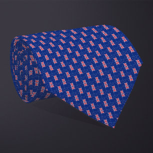 Patchwork New Zealand Flag Pattern  Tie