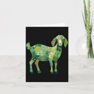 Patchwork Nubian Dairy Goat Card