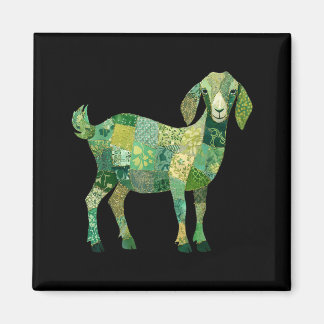 Patchwork Nubian Dairy Goat Magnet