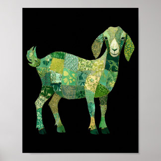 Patchwork Nubian Dairy Goat Poster