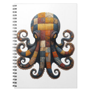 Patchwork Octopus Notebook