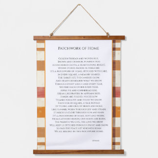 Patchwork of Home Hanging Tapestry