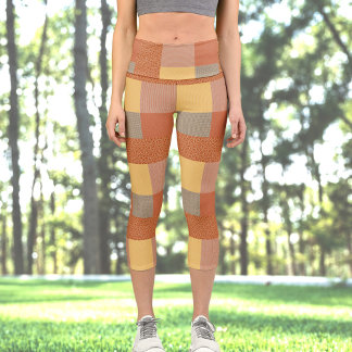 Patchwork Of Patterns 1 High Waisted Capris