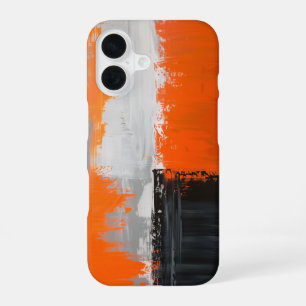 Patchwork Orange iPhone 16 Case