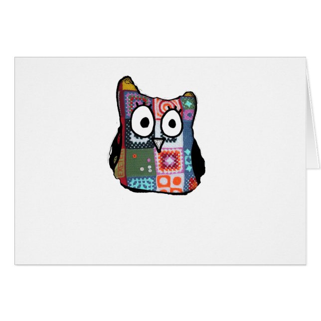 Patchwork Owl (Front Horizontal)