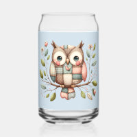 Patchwork Owl in Whimsical Woodland