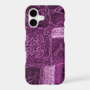 Patchwork Pattern, Patchwork Background, Purple