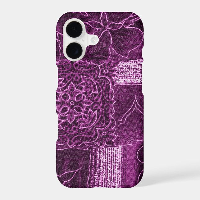 Patchwork Pattern, Patchwork Background, Purple (Back)
