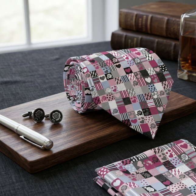 Patchwork Pattern Tie (Creator Uploaded)