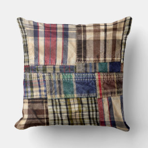 Patchwork Plaid Cushion