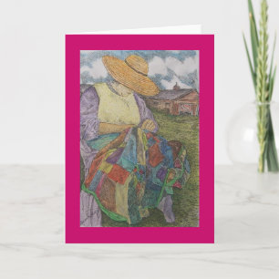 patchwork quilt card