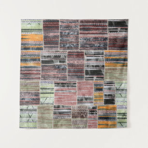 Patchwork Quilt Collage Seamless Print. Tapestry