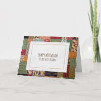 patchwork quilt pattern for Friend's birthday