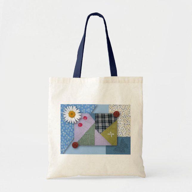 Patchwork Quilt Tote Bag (Front)