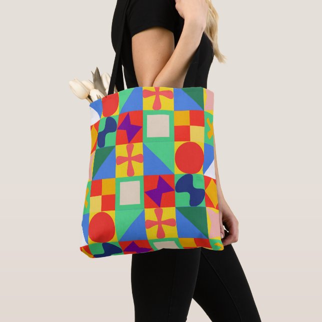 Patchwork Quilt  Tote Bag (Close Up)