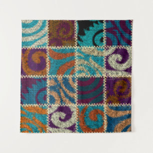 Patchwork Rough Canvas Vintage Imitation Tapestry