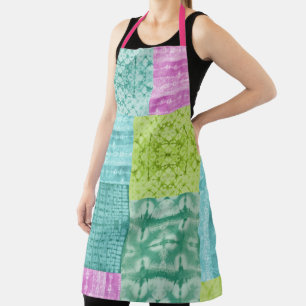 Patchwork Shibori  Apron