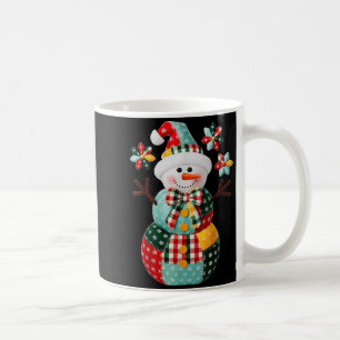 Patchwork Snowman Christmas Preppy Cute Xmas Men W Coffee Mug