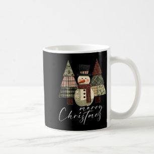 Patchwork Snowman,patchwork Christmas Tree Funny G Coffee Mug
