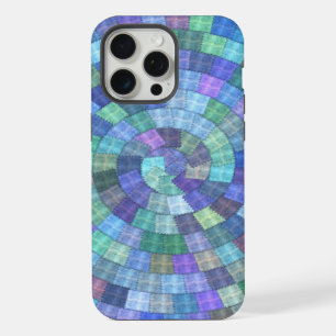 Patchwork Spiral Quilt iphone Tough 15 Pro Max Case