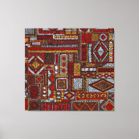 Patchwork Style Embroidered Ethnic Print
