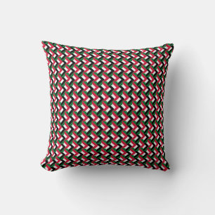 Patchwork Sudan Flag Pattern Cushion