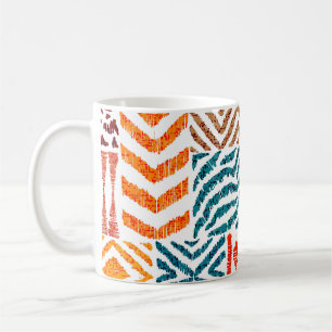 Patchwork Textures: Hand-Drawn Animal Print Coffee Mug