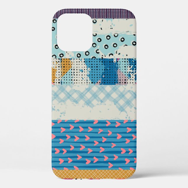 Patchwork Tiles Seamless Pattern Design Case-Mate iPhone Case (Back)
