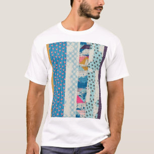 Patchwork Tiles Seamless Pattern Design T-Shirt