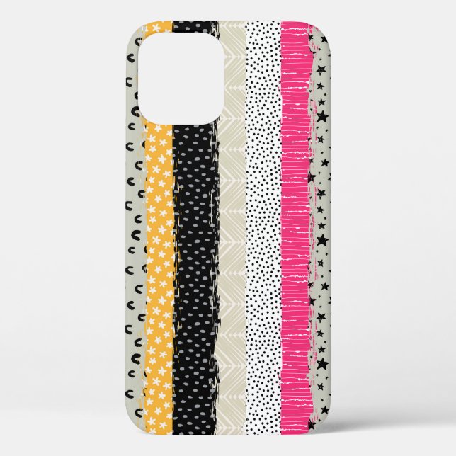 Patchwork Tiles: Versatile Seamless Design. Case-Mate iPhone Case (Back)